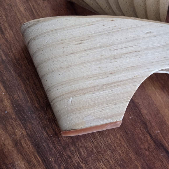 Lulu Guinness Floral Embellished Wooden Clogs Wedge Sandals 37 EU - Picture 13 of 14